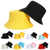 Women Men Spring Summer Sun Hat Portable Bucket Hat Wide Brim Big Visors Foldable Beach Cap Anti-UV Fisherman Cap Bucket Hat