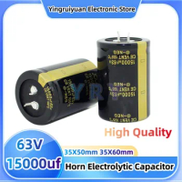 5pcs 63V15000uf Horn Electrolytic Capacitor High Quality 63V 35X50mm 35x60mm63V15000UF