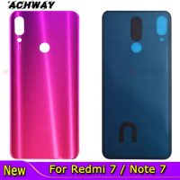 For Xiaomi Redmi Note 7 Pro Battery Cover Back Glass Panel Rear Door Housing Case For Xiaomi Redmi Note 7 Redmi 7 Battery Cover