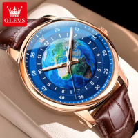 OLEVS 5583 Quartz Men Wristwatches Waterproof Fashion Alloy Strap Watch For Men
