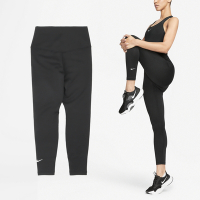 Nike 緊身褲 One Leggings 女款 黑 白 九分 保暖 包覆 高腰 瑜珈 健身 褲子 FB8613-010