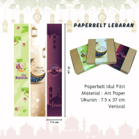 Paper Belt Lebaran/ Idul Fitri/ Sleeve / Sabuk Kertas Label Lebaran