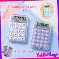 COD (YBL) Kalkulator Mini 3D Transparant Aesthetic Calculator Mini Portable Silicon Touch Transparan