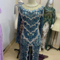 Kebaya emerald bahan santily ld 105