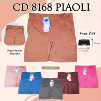 Short pants rajut piaoli / vaya 8168 Celana Nyaman Wanita Shorts Pendek Salur setara ukuran L - XL /