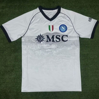 Áo Đấu Napoli 23/24 Áo Sân Khách Mới Trang Phục Bóng Đá Ngắn Tay Trắng Mới Của Napoli