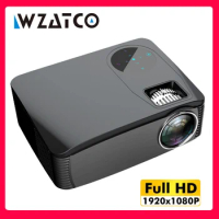 WZATCO Full HD 1920x1080 LCD LED Video Home Theater Portable 1080P Projector movie Proyector Cinema Beamer support HDMI USB