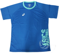 5月特價 【ASICS亞瑟士】台灣製 男款尺寸 排球球衣 吸濕速乾 抗 K12054-49  藍色(C5)【陽光樂活】
