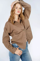 LOGO JEANS Jaket Wanita Zeline Brown