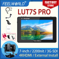 FEELWORLD LUT7S PRO portable monitor hdmi 7 Inch 2200nits 3D LUT Touch Screen DSLR Camera Field Director AC Monitor