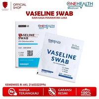 OneHealth Vaseline Swab 10x10 cm isi 10 Kasa Steril Kassa Sterile Antibiotik Penutup Luka Plester Ra
