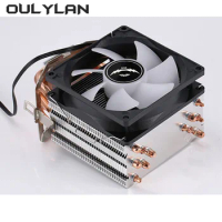 2024 NEW 1700 4PIN Heat Sink CPU Processor Cooler Fan 1155 Desktop Computer 2 4 6 Copper Tube Air-cooled AMD i5 Cpu Cooler