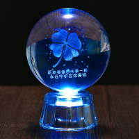 水晶球桌面小擺件透明星空玻璃球裝飾品可愛創意生日禮物女生畢業