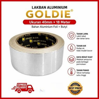 LAKBAN ALUMUNIUM TAPE / LAKBAN ALUMUNIUM FOIL TAPE 40 MM X 18 METER