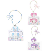 小禮堂 【限購】Sanrio 三麗鷗 x 粧美堂 串珠票卡包 (緞帶款) 美樂蒂 酷洛米 大耳狗