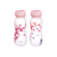 【康寧 Snapware】耐熱感溫玻璃曲線隨行杯480ml(兩款任選)