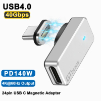 USB4.0 Type C Magnetic Adapter 40Gbps 4K 60Hz 140W Fast Charging Cable Converter for iPhone 15 MacBook Pro Samsung Steam Deck