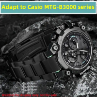Modified metal strap for Casio G-SHOCK Steel Heart MTG-B3000 stainless steel men's watch chain precision steel band accessories