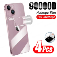4Pcs Back Film Hydrogel Film Screen Protector For iPhone 12 11 15 13 14 Pro Max For iPhone 14 15 Plus X XR XS Max Not Glass
