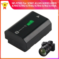 Camera Battery NP-FZ100 for SONY A1 A7 A8 A9 A9M3 A7R4 A7R5 A7R4A A7C A76 A7S3 776 48 838 4837 FX30 Replacement Battery 2280mAh
