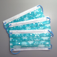 【荷康】☆成人☆醫療口罩☆MIT☆口罩☆丰荷一般醫用口罩☆橘雪花☆藍雪花