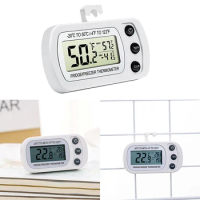 Home Digital LCD Wireless Fridge Thermometer Sensor Freezer Thermometer With Hook For Aquarium Refrigerator Kit Kitchen Tools