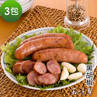 正味馨 紅麴紹興香腸(黑胡椒)6包(600g/包)