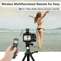 Wireless Camera Remote Control Timer Zoom Controller Multi-Terminal Cable for Sony A6600 A9 AXP55 AX700 FX6 FX1000E FS5 X160 FX7