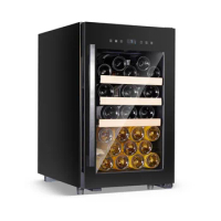 31 bottles black wine cabinet refrigerated wine cellar suitable for bar families