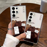 เคสโทรศัพท์ธีมกาแฟ สำหรับ Samsung Galaxy S25 Ultra เคส S24 Plus เคส S23 เคส S22 เคส S2S เคส S20 FE โ