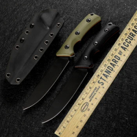 D2 steel army fixed blade CSGO self-defense outdoor camping survival hunting straight knife tactical self-defense EDC tool