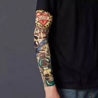 50% Off Tattoo Arm Sleeves for Men, Floral Arm Sun Protection Ice Pillar Sleeves, Tattoo Arm Sleeves