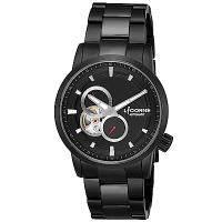 LICORNE 力抗錶 淬鍊系列 機械腕錶 黑×銀/41mm