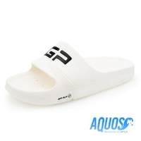 G.P(男女共用)AQUOS透氣防滑排水機能拖鞋 男女鞋-白色