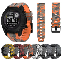 Quick release Camouflage Silicone Strap For Garmin Descent G1 Solar/Descent Mk2 Mk2i Watch Band Watchband Bracelet Accessories