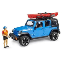 Bruder 2529 Jeep Wrangler Rubicon with Kayak - Mainan Mobil Jeep Rubicon 1:16