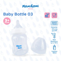 Momi Homi Botol Dot Susu Bayi 180ml Wide Neck Baby Bottle PP Tahan Panas Bpa Free Accessories