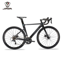 JAVA SILURO 3 Road Bike 18 Speed Carbon Fiber Bicycle SORA Disc Brake Carbon Fiber Front Fork Alumin