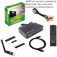 ISDB-T Receiver Set Top Box Conversor Digital Tv HD FTA ISDBT Decoder Tv Tuner Terrestrial For Brazil Chile Peru Venezuela