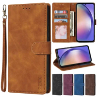 Wallet Magnetic Flip Leather Case For Samsung Galaxy S24 Ultra S23 Plus S22 S21 S20 FE A05s A14 A15 A34 A35 A54 A55 Note 20 10