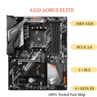 For Gigabyte A520 AORUS ELITE Motherboard 128GB Socket AM4 DDR4 ATX Mainboard 100% Tested Fast Ship