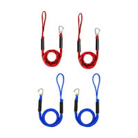 2 X Bungee Dock Line 1.2m Accessory Nylon with Loop Clip Mooring Rope Heavy Duty