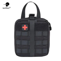 TACTIFANS First Aid Kit Patch Bag Molle/Hook &amp; Loop Dual-use Amphibious Medical Pouch EMT Emergency EDC Rip-Away Survival IFAK