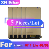 Wholesale 5 PCS INCELL Display For Xiaomi MI11 Lite Mi 11 Lite 5G M2101K9AG LCD Touch Screen Digitizer Replacement Repair Parts