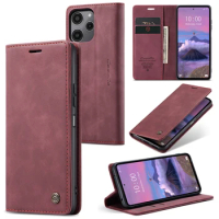 Business Kickstand Shockproof Card Slots Case For XiaoMi RedMi 12 5G 13C 4G Leather Wallet Flip Cover for Note 12 Pro Plus 12R