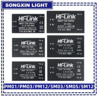 โมดูลจ่ายไฟ, HLK-PM01, HLK-PM03, HLK-PM12, AC-DC 220V ถึง 5V 3.3V 12V, โมดูลจ่ายไฟแยก, UL/CE, เหมาะส