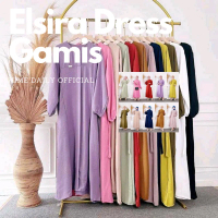Gamis Abaya ELSIRA bahan Cringkle Airflow premium HQ Dress Crinkle Muslim Wanita Simple
