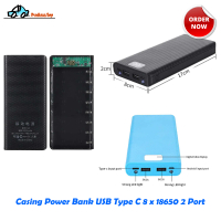 DIY Casing Powerbank Power Bank Case Rakitan USB Type C 8x 18650