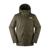 【The North Face】TNF 北臉 防水外套 休閒 M MFO LIFESTYLE ZIP-IN JACKET-AP 男 墨綠(NF0A87VYMPF)