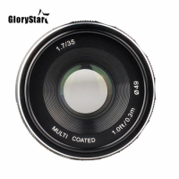 4/3-35-1.7 35mm f1.7 Large Aperture Manual Focus lens for Olympus for Panasonic M4/3 GX85 GH5 FZ280 FZ300 G85 GH4 GH5S E-M5 II